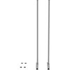 Lorell Adaptable Panel Legs 18.8" Width x 2" Depth x 71" Height Silver, PK2 90271